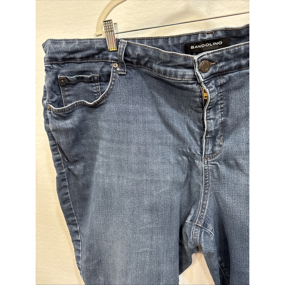 Bandolino Mandie Women's Blue Stretch Jeans Plus Size 24WS - Picture 3 of 16